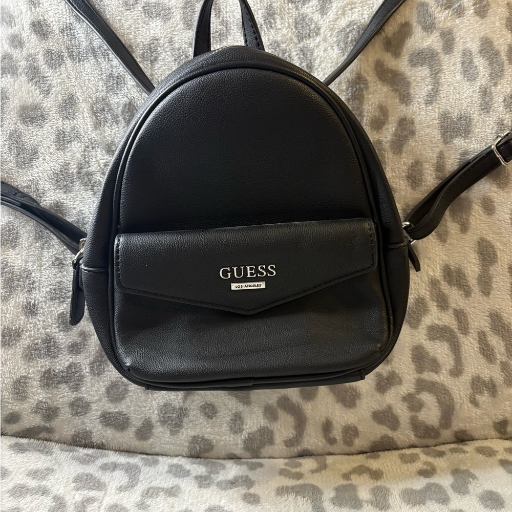 GUESS Sleek Black Backpack